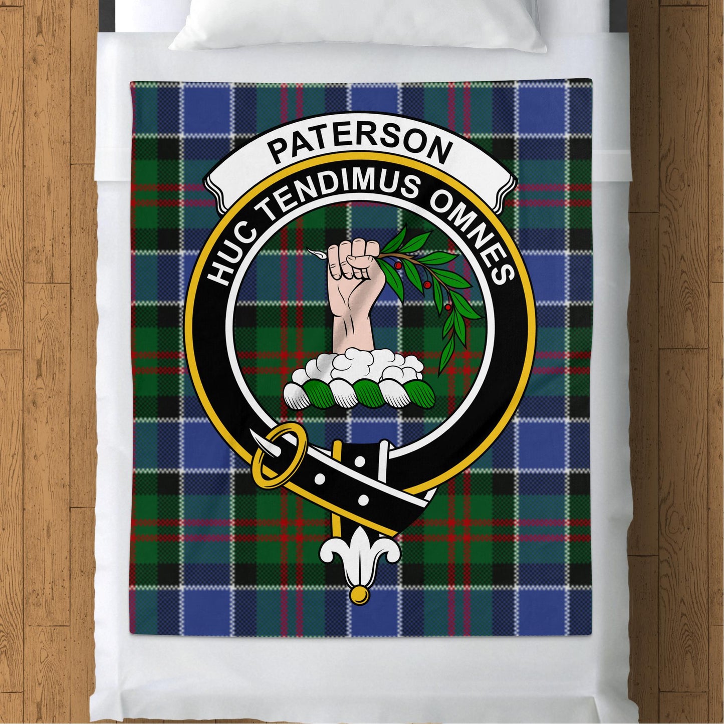 Scottish Clan Paterson Tartan Throw Blanket - Living Stone Gifts