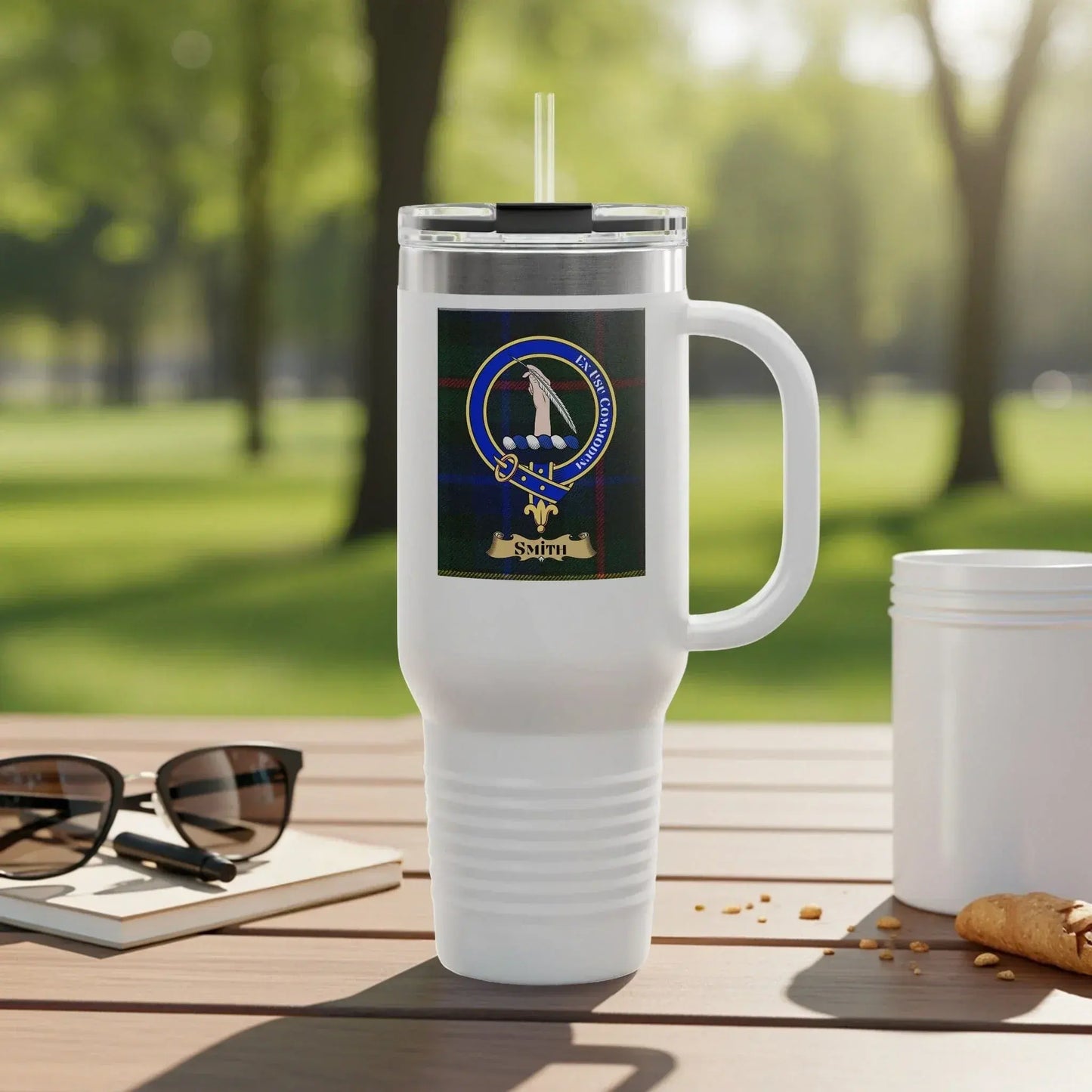 Stylish Large Capacity White Travel Mug product