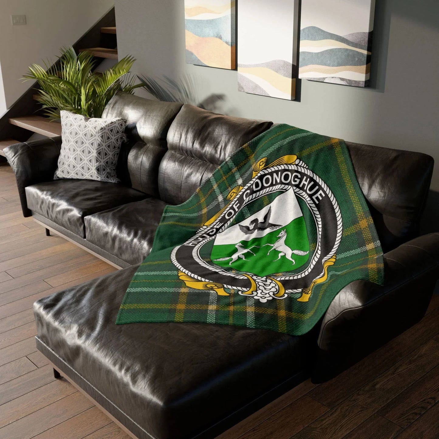 O'Donoghue Surname Irish Coat Of Arms Tartan Blanket