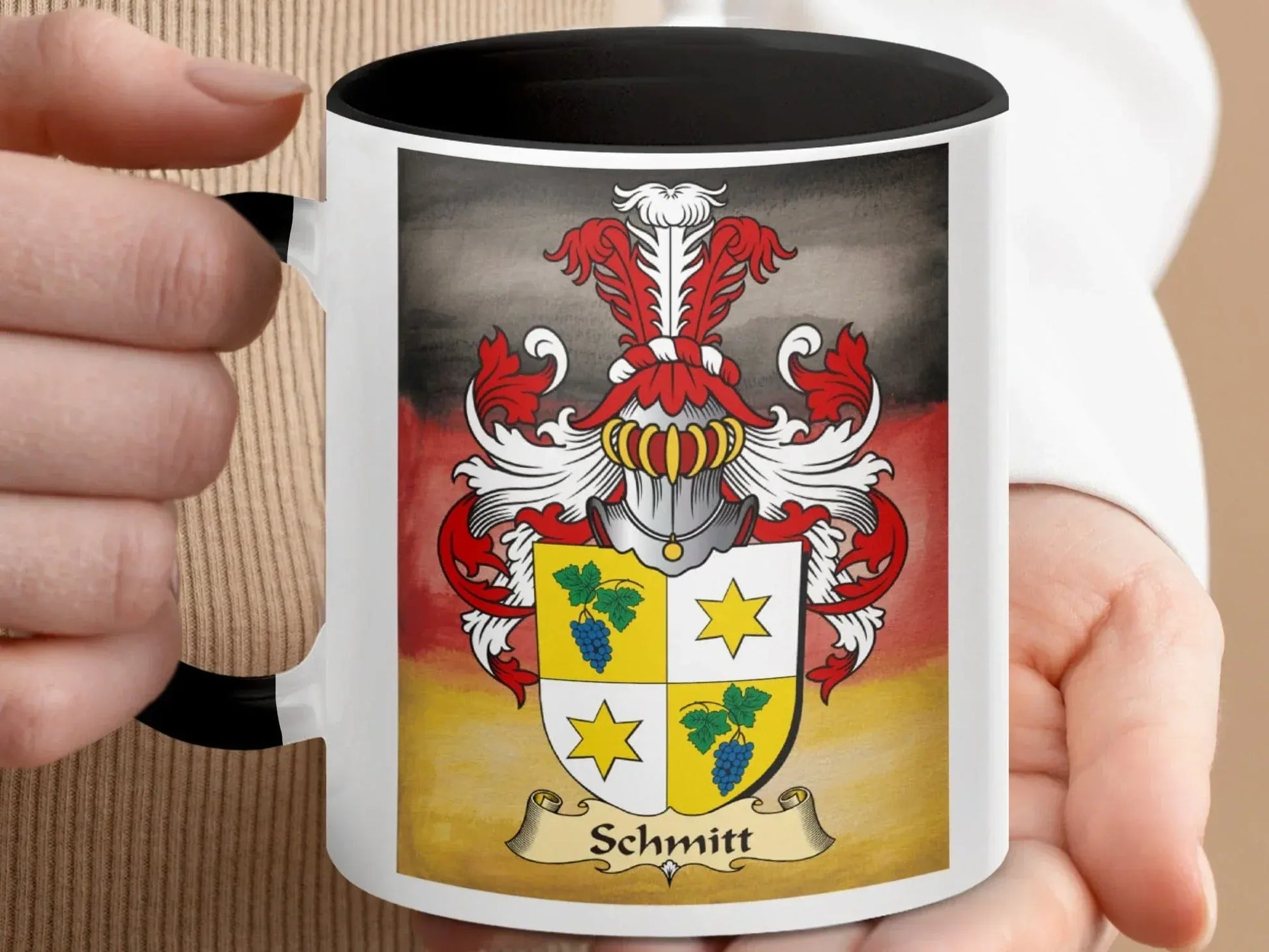 Schmitt Family Crest Emblem Personalized Mug product