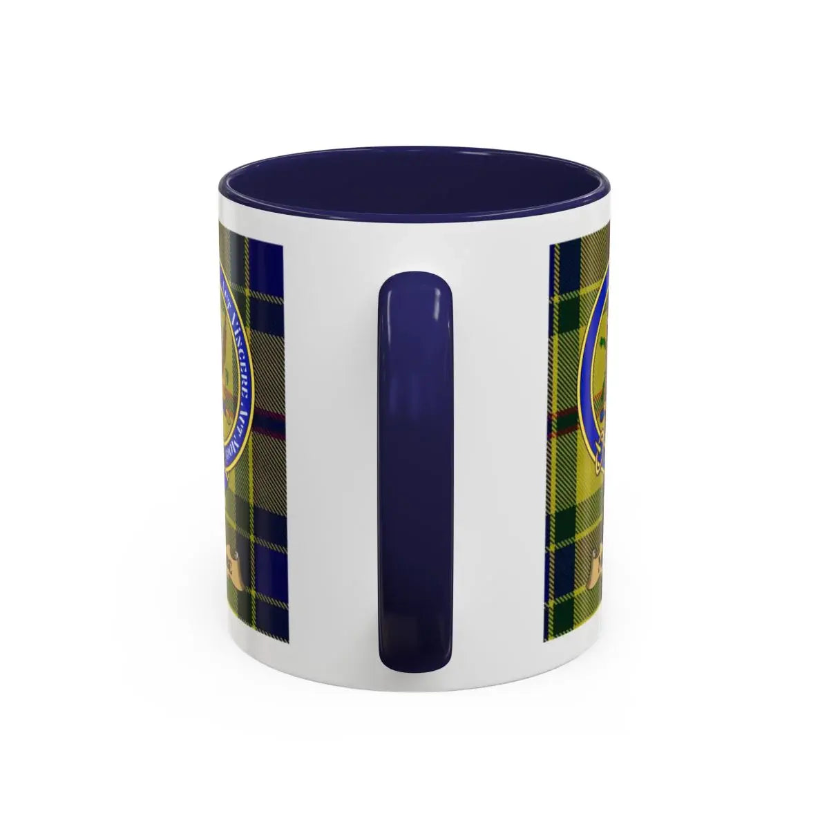 McCabe clan crest mug shown in 11 oz and 15 oz sizes