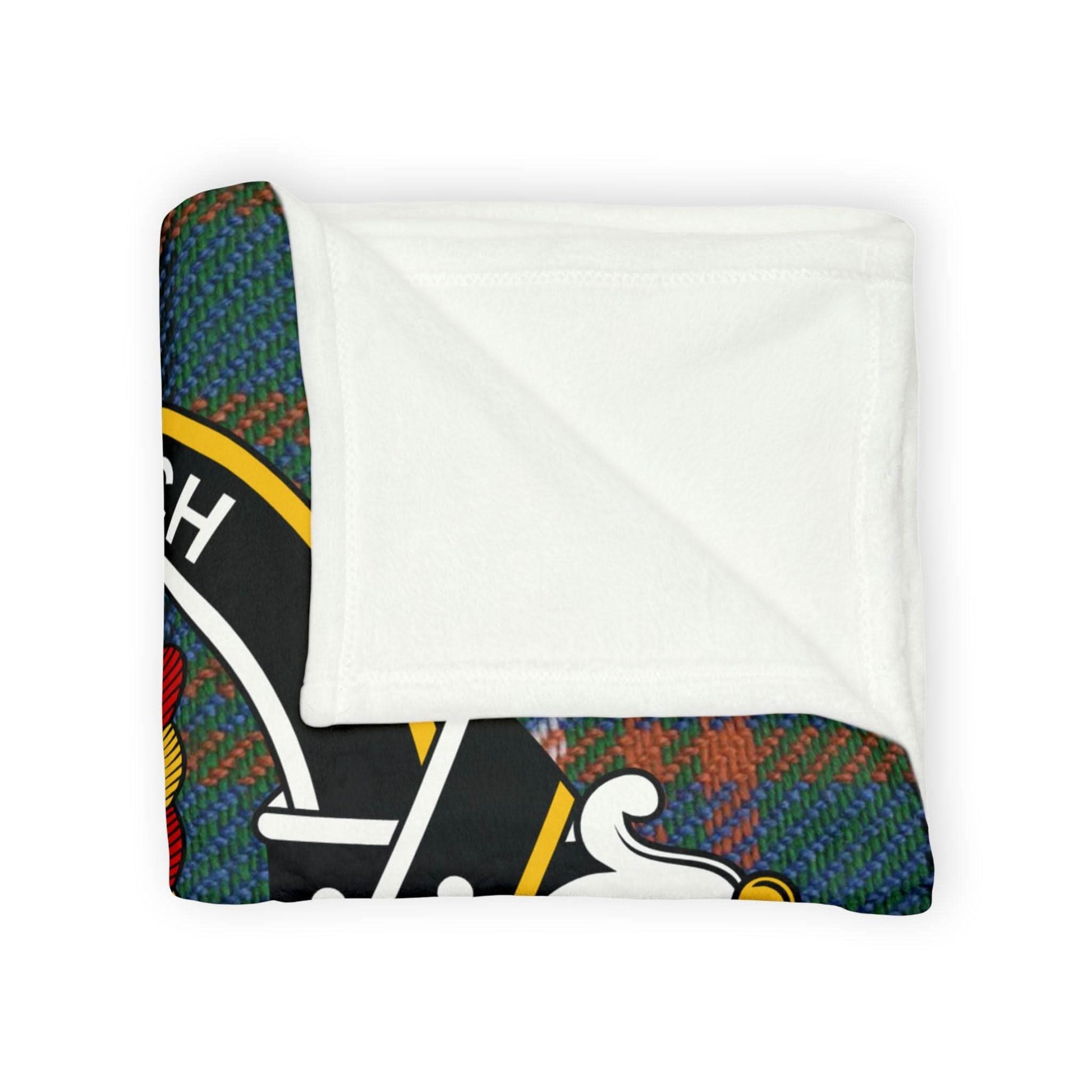 MacDonell Clan Tartan Blanket – Scottish Crest Throw, Soft & Cozy - Celtic Ancestry Gifts