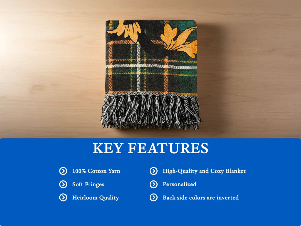 Personalized Heirloom Quality High-Quality Cozy Blanket