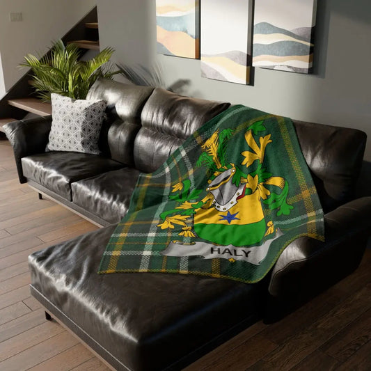 Cozy Personalized Family Crest Throw Blanket product