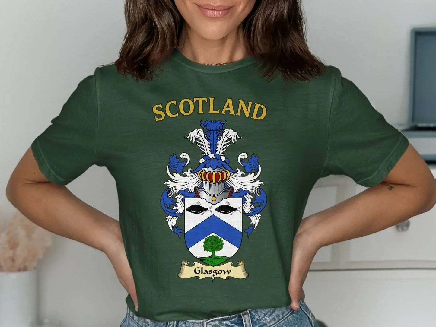 Scotland Glasgow Crest Graphic Tee Shirt product