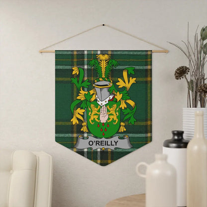 O'Reilly Family Crest Green Plaid Wall Hanging product