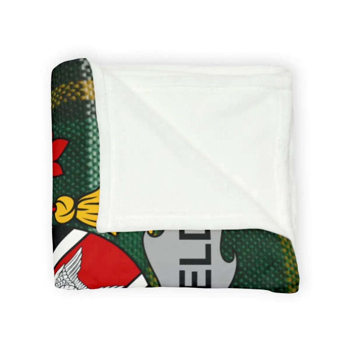 Cozy Crest Design Luxurious Throw Blanket product type