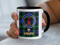 McConnell tartan mug with a coloured accent handle and interior