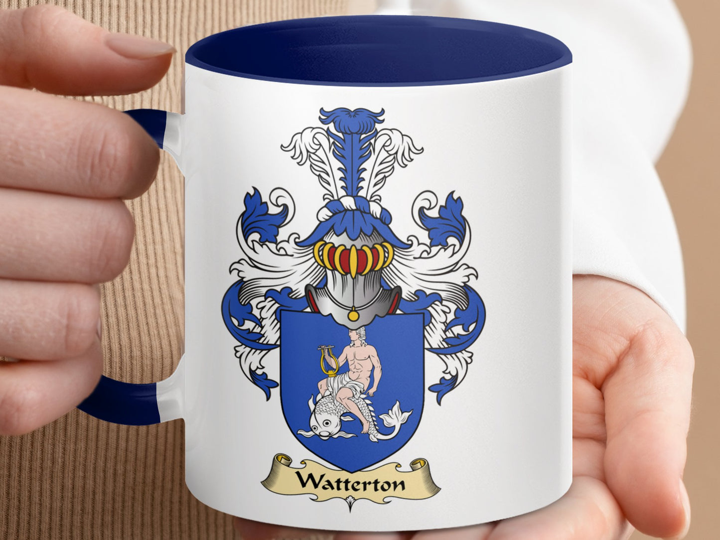 Clan Watteron Scottish Coat of Arms Mug - Living Stone Gifts