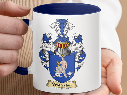 Clan Watteron Scottish Coat of Arms Mug - Living Stone Gifts