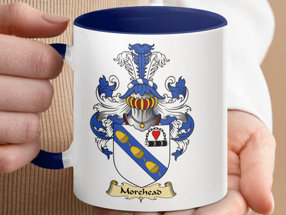 Morehead Family Crest Heritage Accent Coffee Mug - Living Stone Gifts