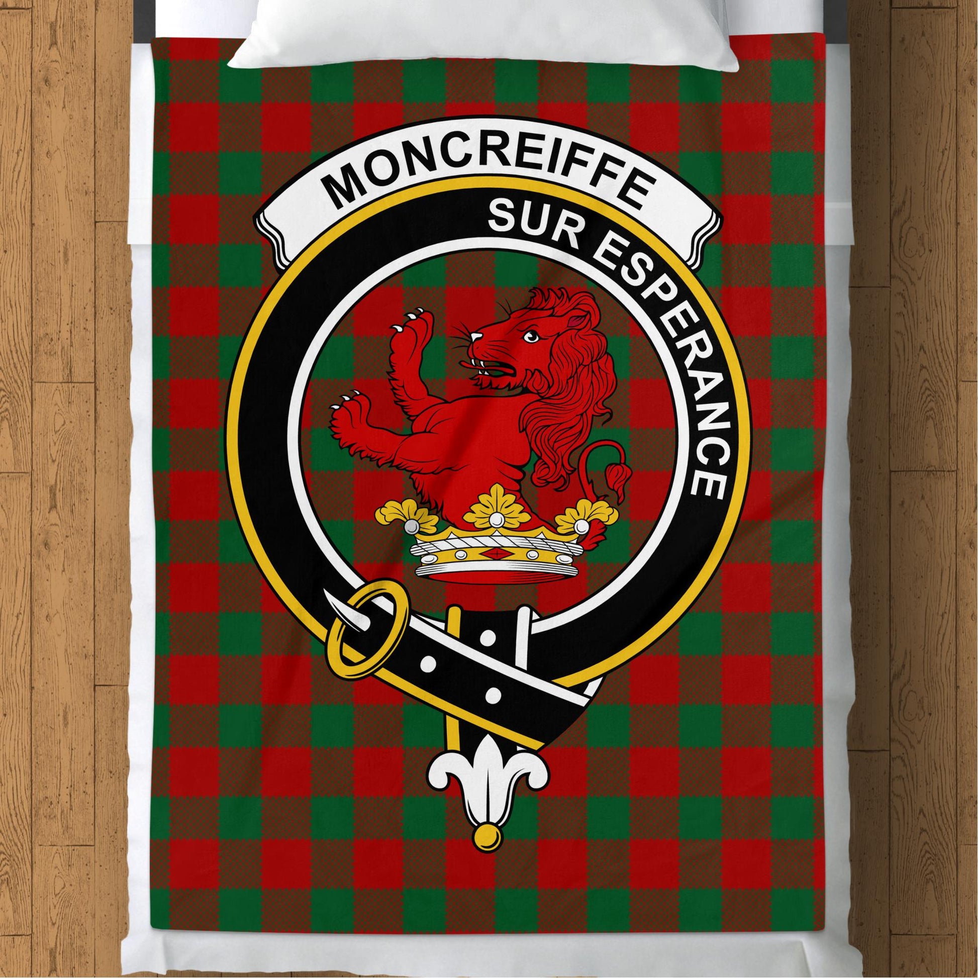 Scottish Clan Moncreiffe Tartan Throw Blanket - Living Stone Gifts