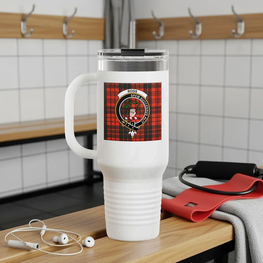 Ross Family Crest Tartan Insulated Mug Product