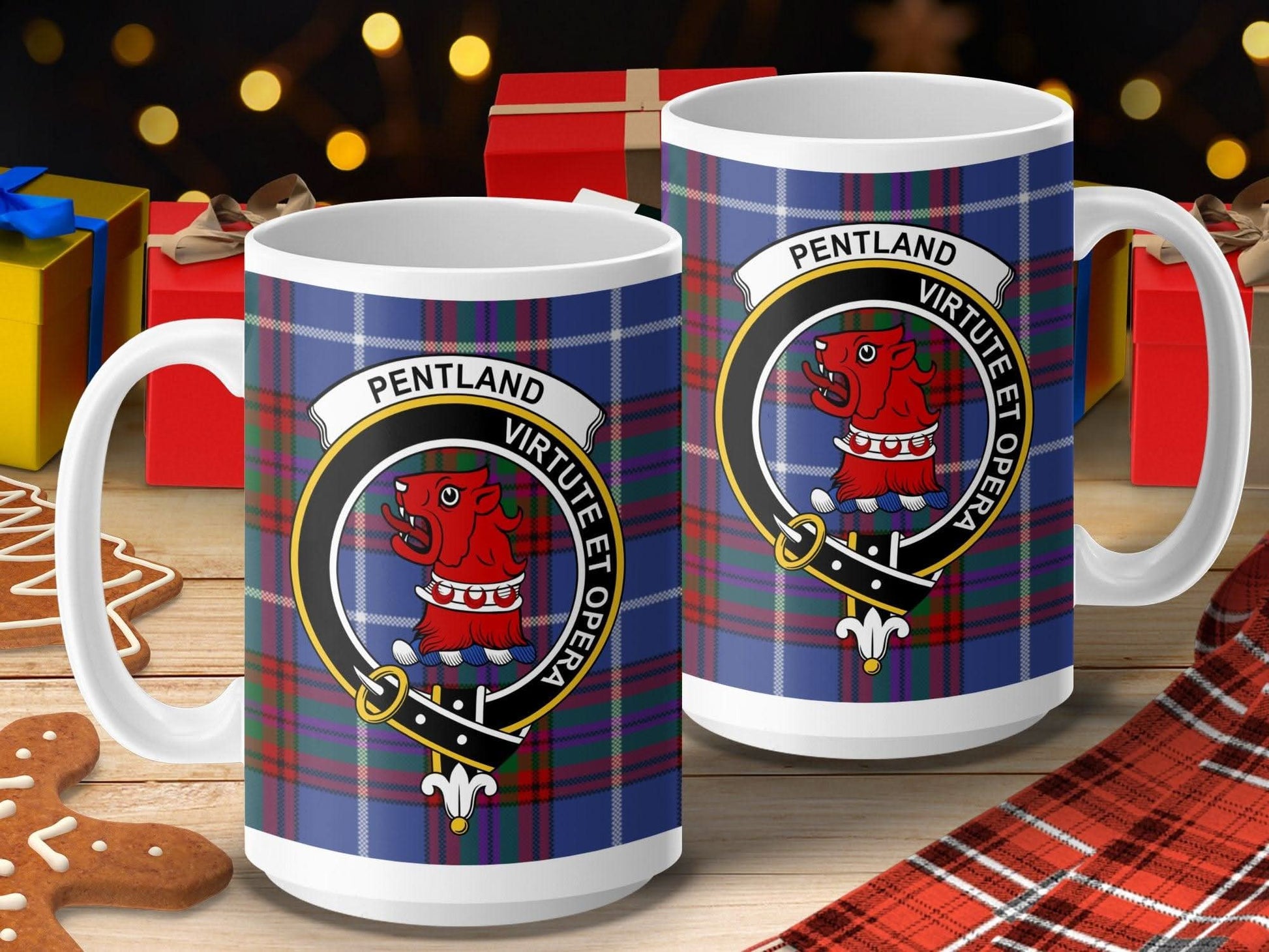 Pentland Virtute et Opera Clan Crest Mug product type