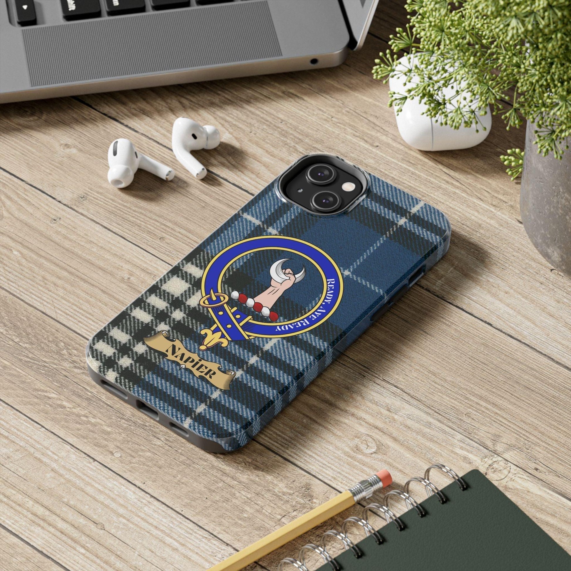 Napier Clan Scottish Tartan Cell Phone Case - Celtic Ancestry Gifts
