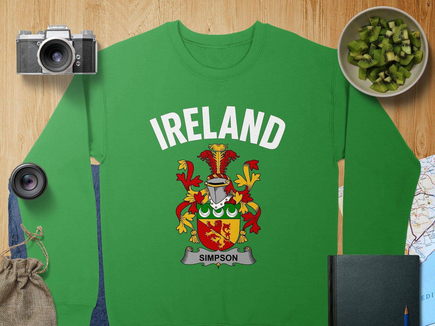 Ireland Simpson Family Crest Graphic Sweatshirt product type