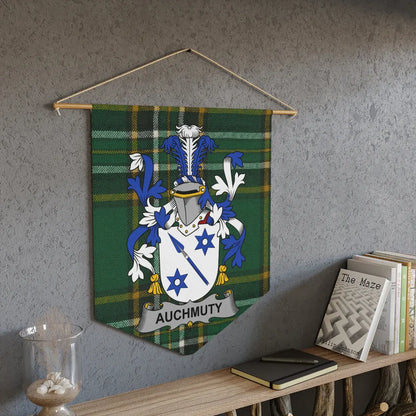 Auchmuty Family Crest Plaid Tapestry Wall Hanging product type