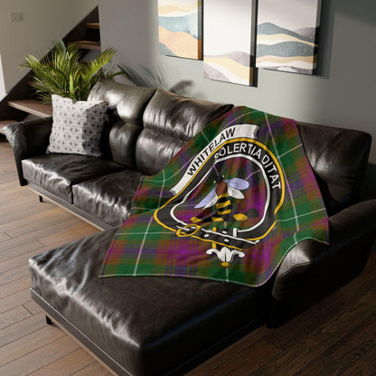 Whitelaw Clan Tartan Blanket – Scottish Crest Throw