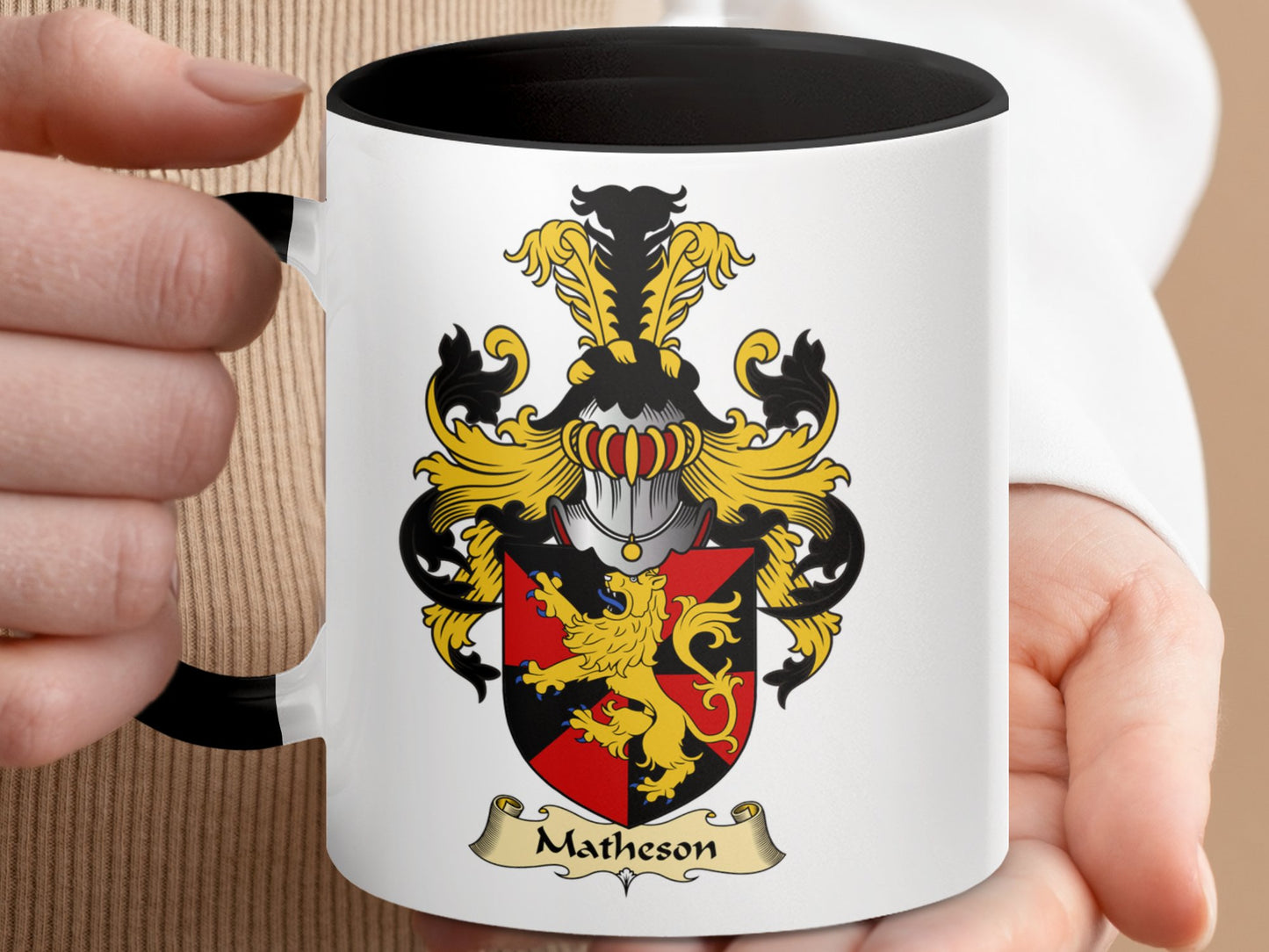 Noble Scottish Clan Matheson Surname Coat of Arms Mug - Living Stone Gifts