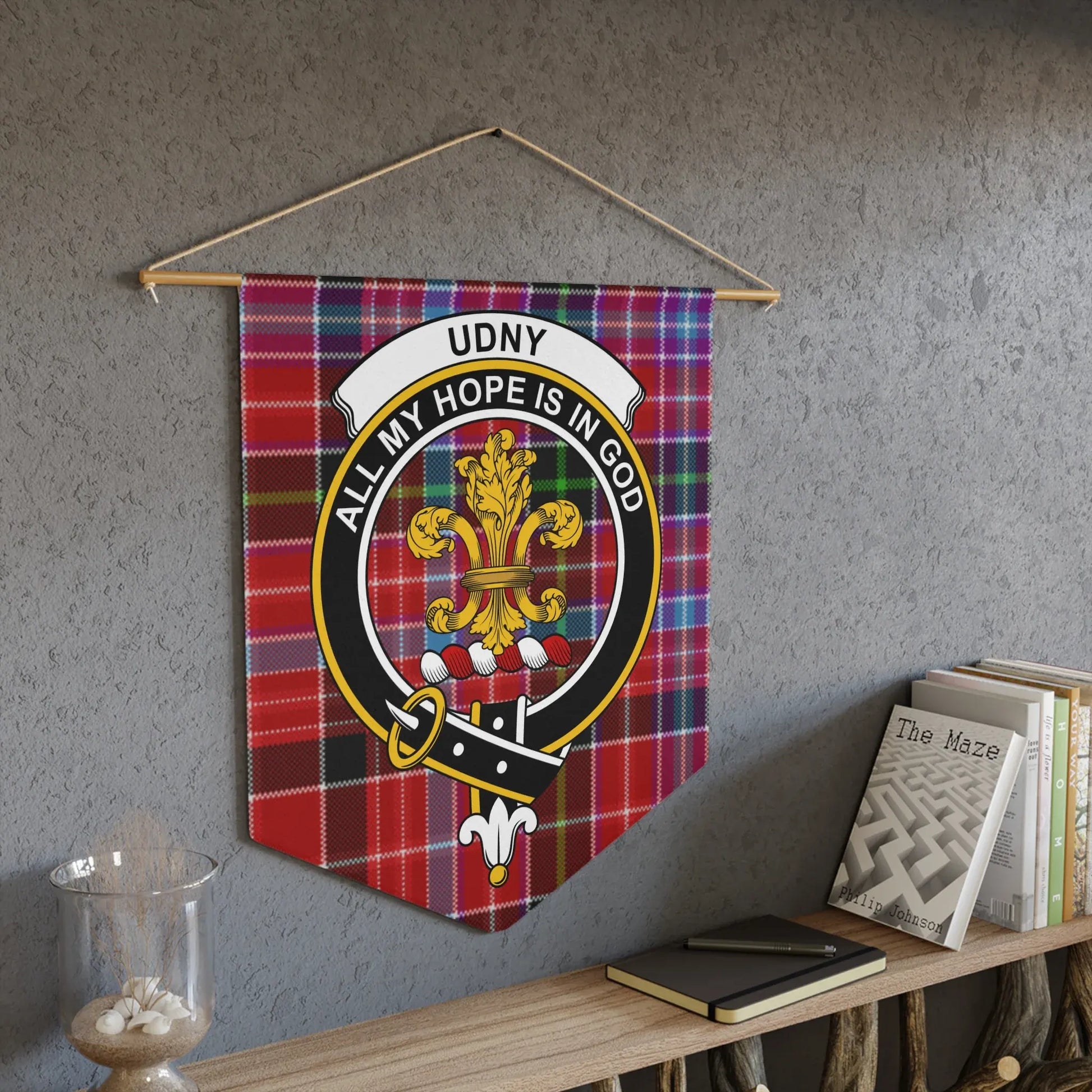 Scottish Clan Crest Tartan Wall Hanging Banner product