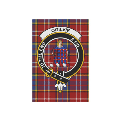 Ogilvie Clan Scottish Tartan Crest Garden Flag