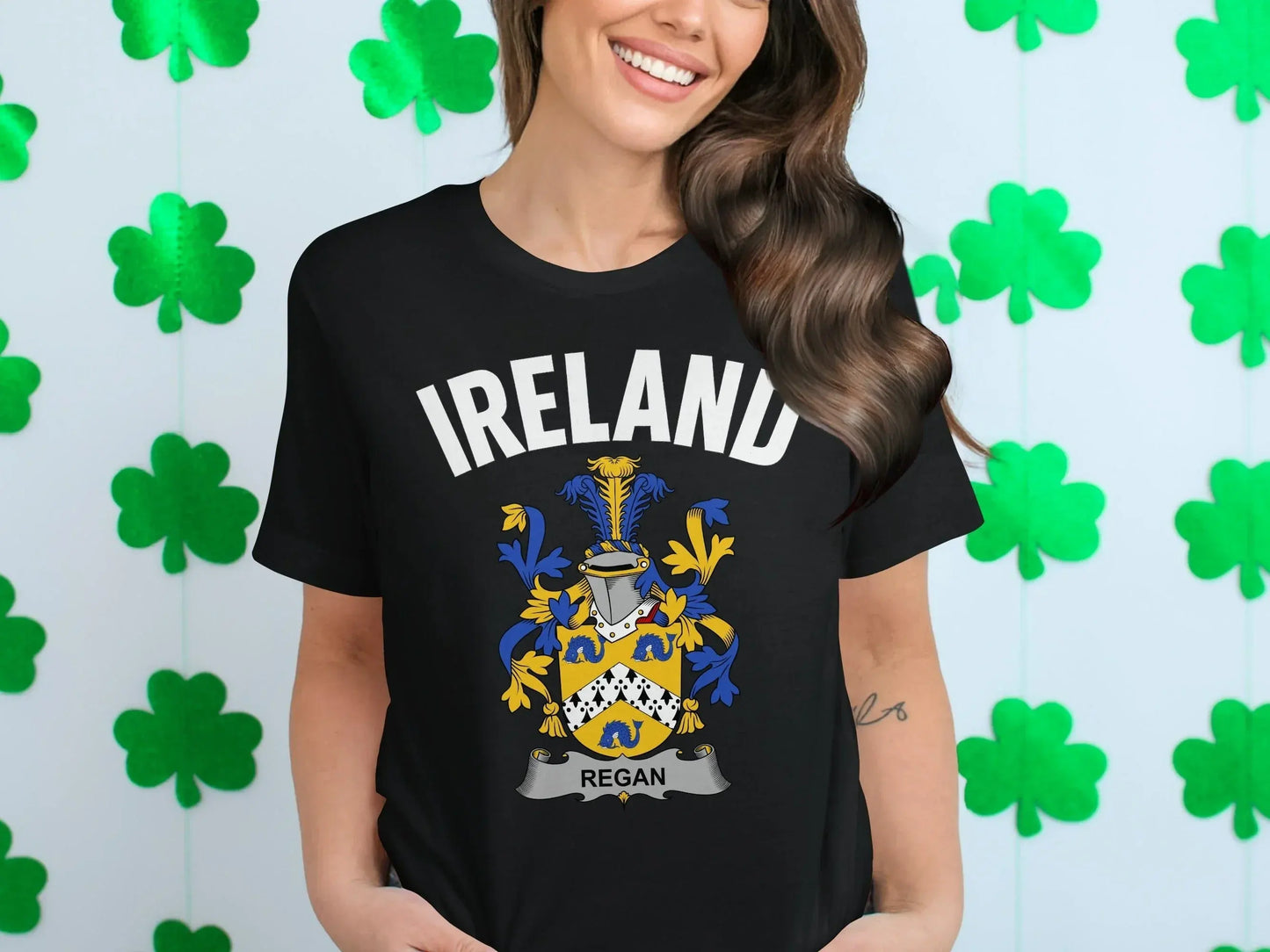 Ireland Regan Family Crest Graphic T-Shirt product