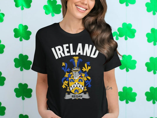 Ireland Regan Family Crest Graphic T-Shirt product