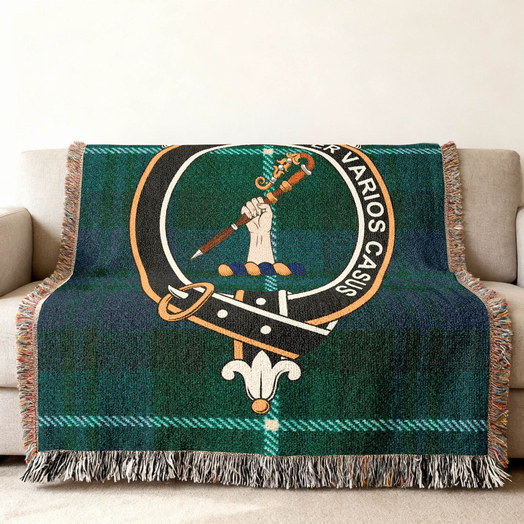 Crest and Sword Design Decorative Tapestry Blanket