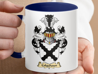 Clan Colquhoun Scottish Clan Accent Coffee Mug - Living Stone Gifts