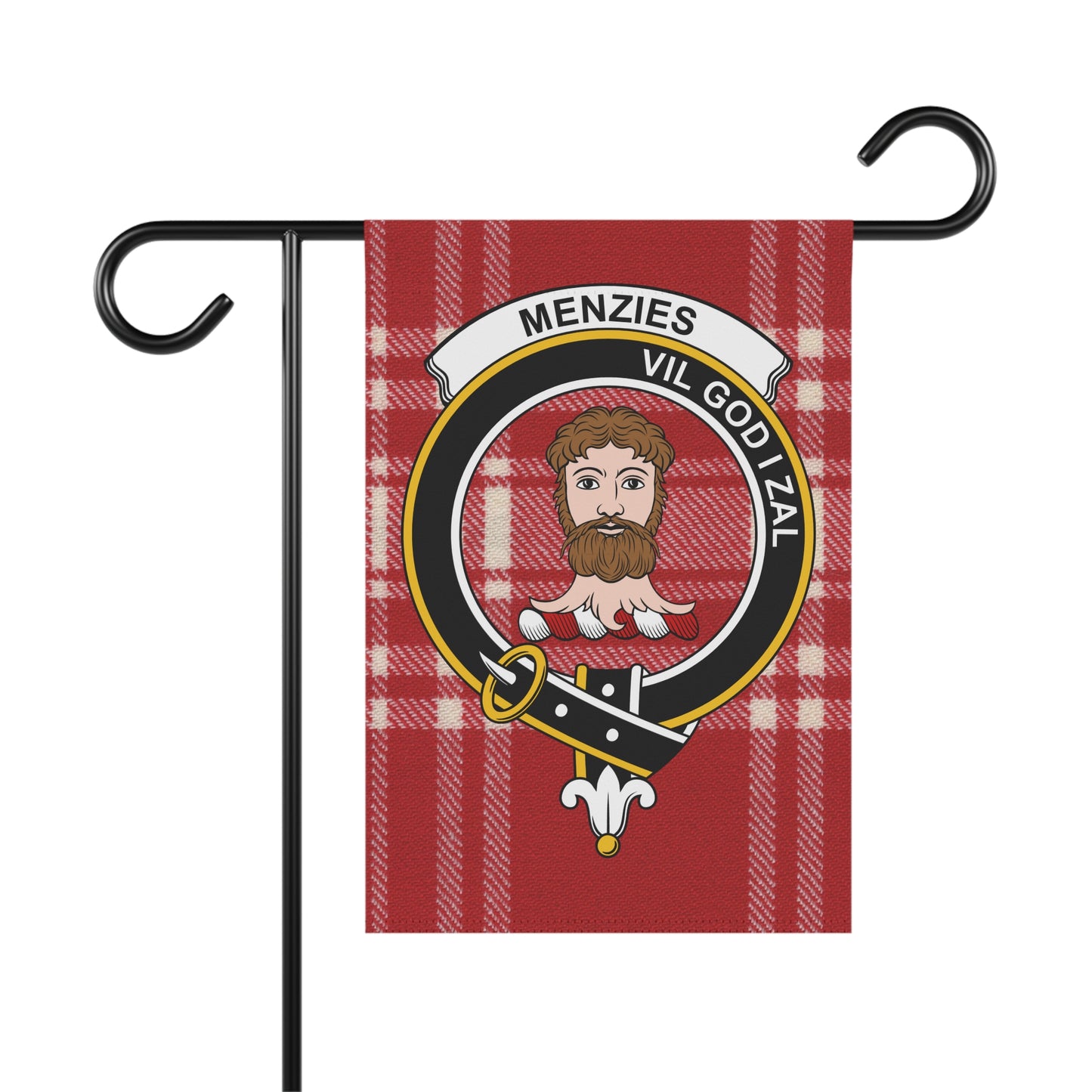 Menzies Clan Scottish Tartan Crest Garden Flag