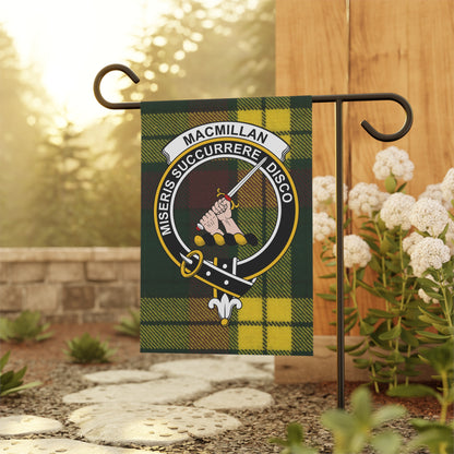 MacMillan Clan Scottish Tartan Crest Garden Flag