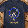 Wright Scottish clan crest T-shirt in Navy