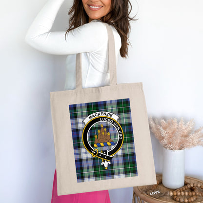 Clan Mackenzie Scottish Crest Tartan Tote Bag - Living Stone Gifts