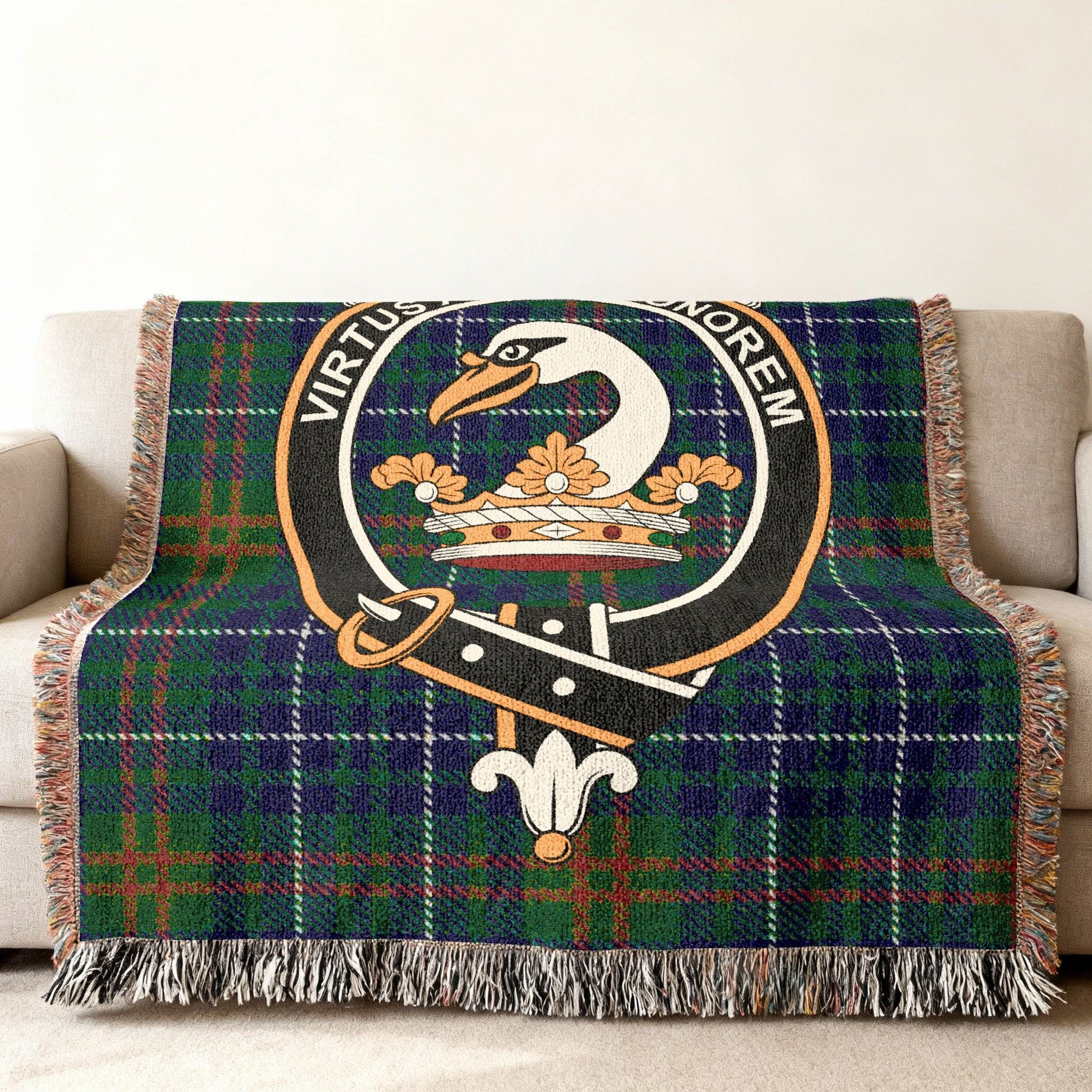 Virtutis Gloria Merorem Decorative Throw Blanket