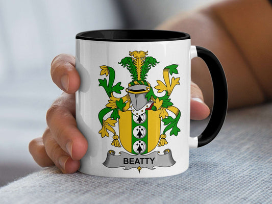 11oz / Black Beatty Family Heritage Irish Crest Coffee Mug