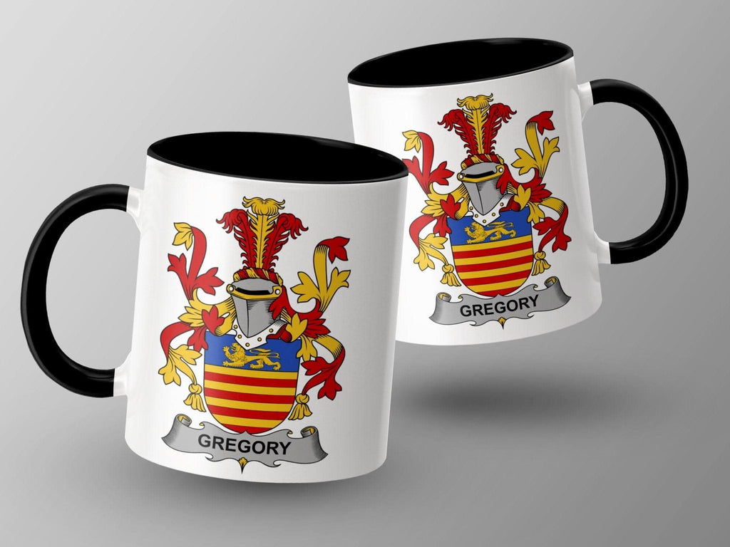 gregory coat of arms family crest heraldry mug - Celtic Ancestry Gifts