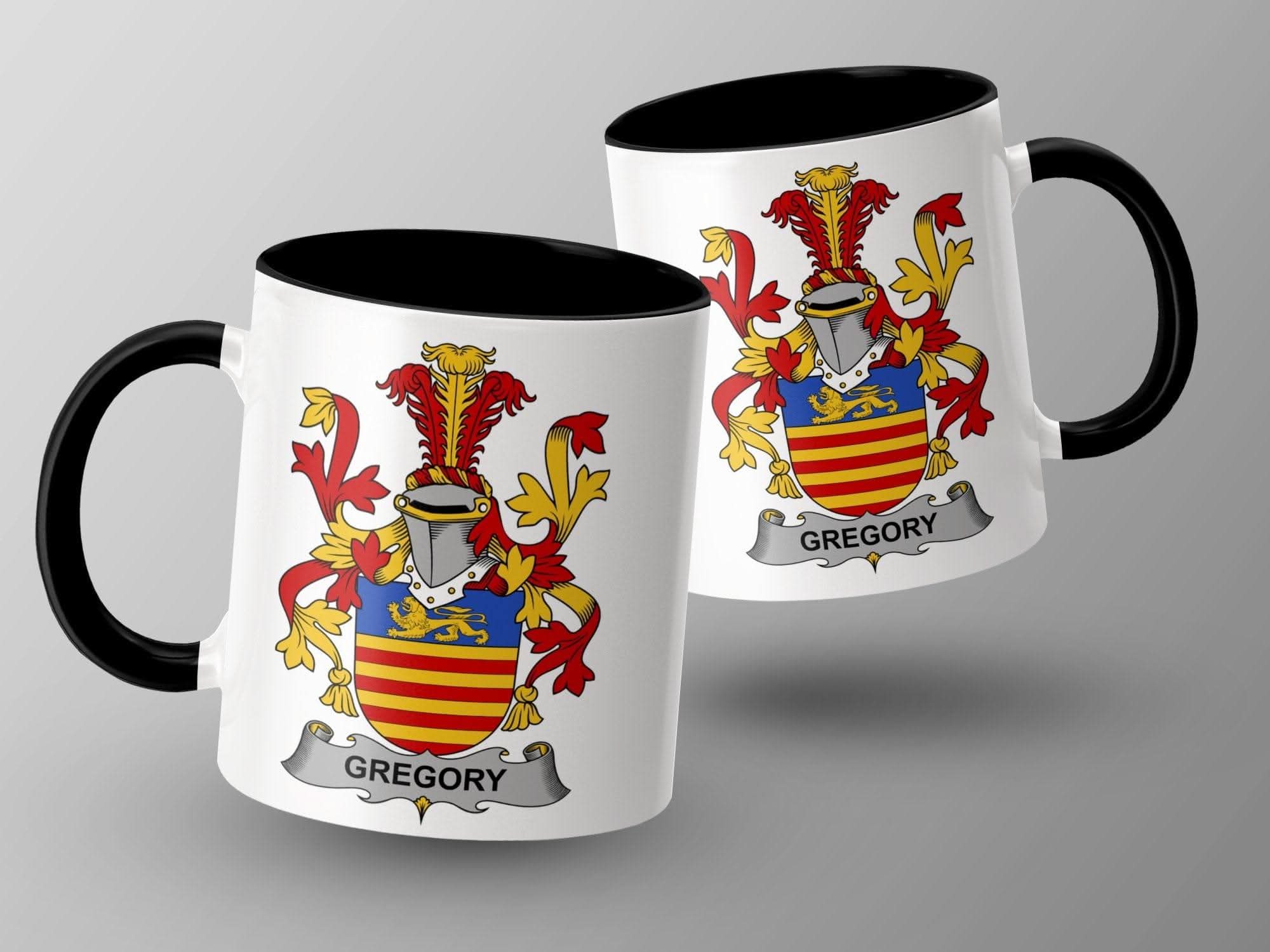 gregory coat of arms family crest heraldry mug - Celtic Ancestry Gifts