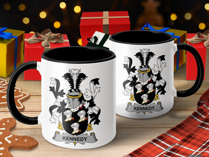 11oz / Black Kennedy Coat of Arms Emblem Featured Mug