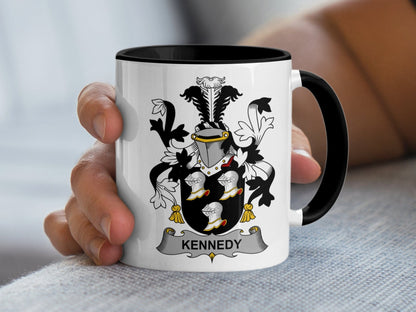 11oz / Black Kennedy Coat of Arms Emblem Featured Mug