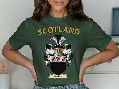 Scotland Arthur Family Crest Design T-Shirt product
