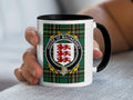 McInerney Irish National Tartan mug with family crest emblem