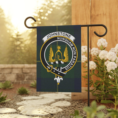 Johnstone Clan Scottish Tartan Crest Garden Flag