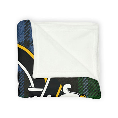 Haldane Clan Tartan Blanket – Scottish Crest Throw, Soft & Cozy - Celtic Ancestry Gifts