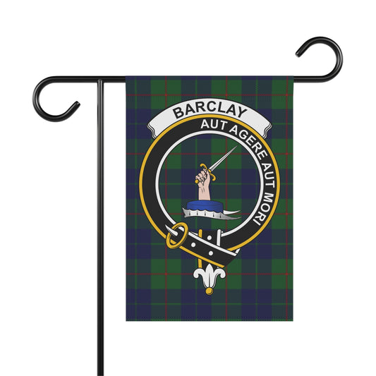 Barclay Clan Scottish Tartan Crest Garden Flag