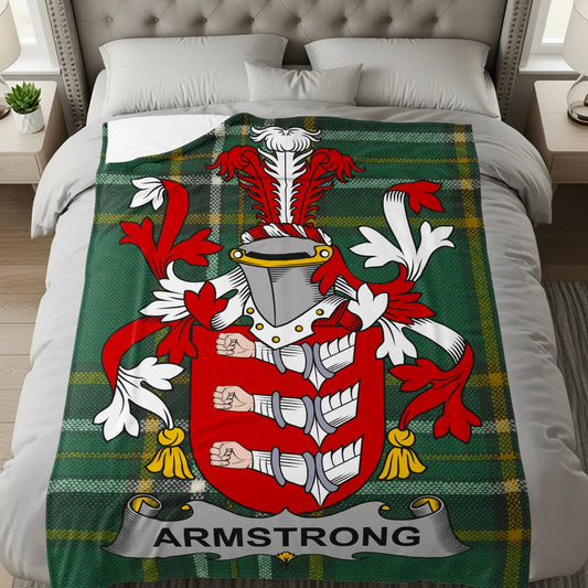 Armstrong Tartan Blanket Family Crest Coat Design product