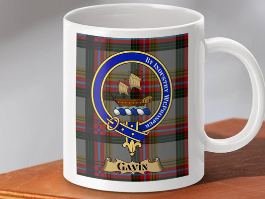 Personalized Gavin Clan Crest Ceramic Mug product
