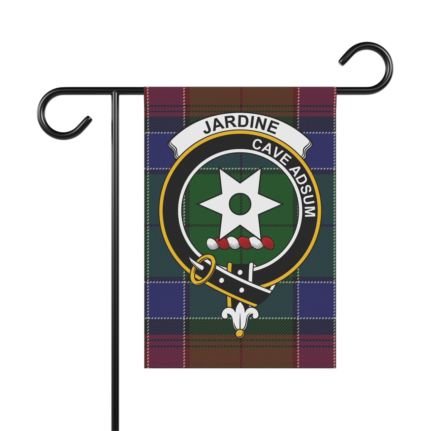 Jardine Clan Scottish Tartan Crest Garden Flag