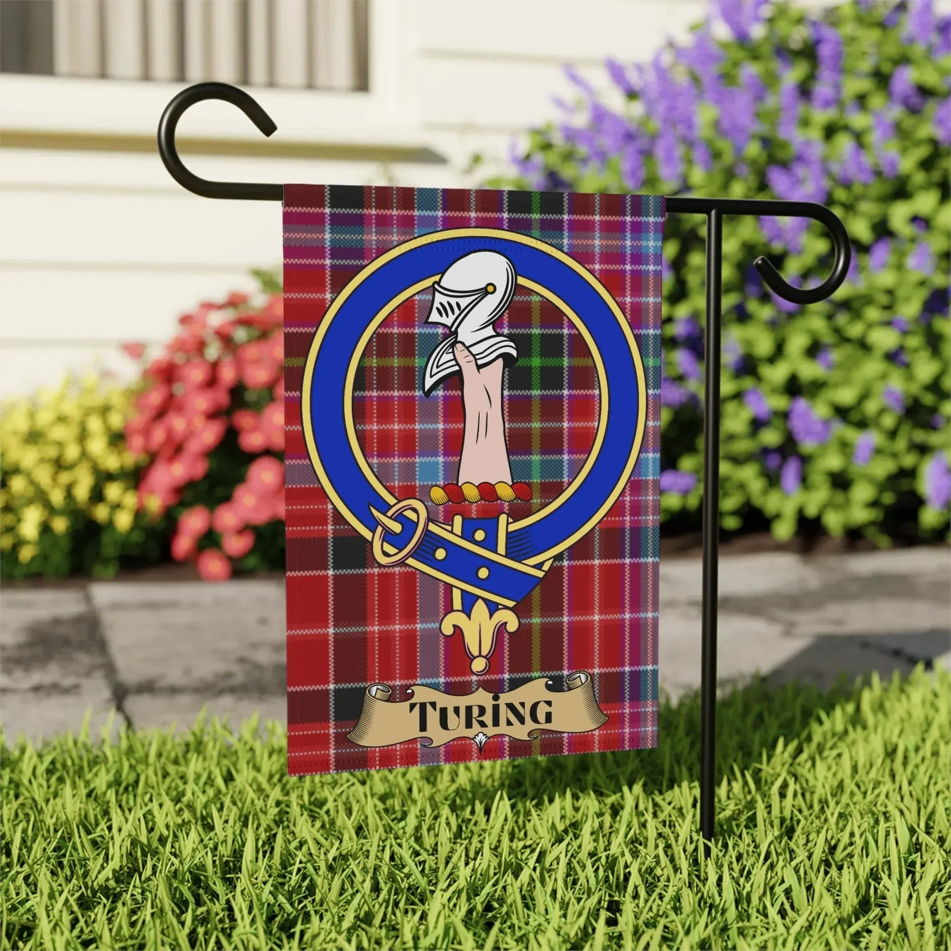 Turing Family Crest Clan Badge Garden Flag product