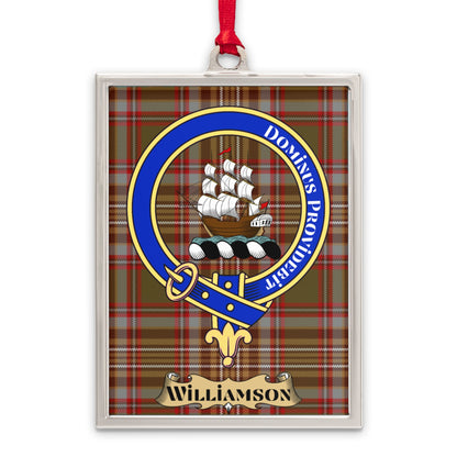Williamson Clan Crest Badge Tartan Plaid Ornament product