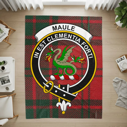MAULE Clan Tartan Crest Dragon Floor Mat product